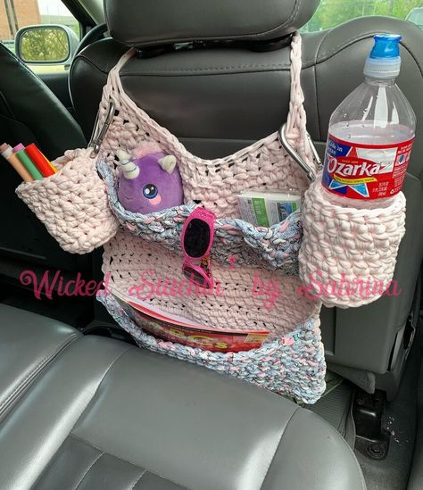 Crochet Car Seat Cover, Easy Crochet Animals, Crochet Car, Confection Au Crochet, Crochet Cactus, Backpack Pattern, Crochet Fashion Patterns, Winter Formal, Fun Crochet Projects