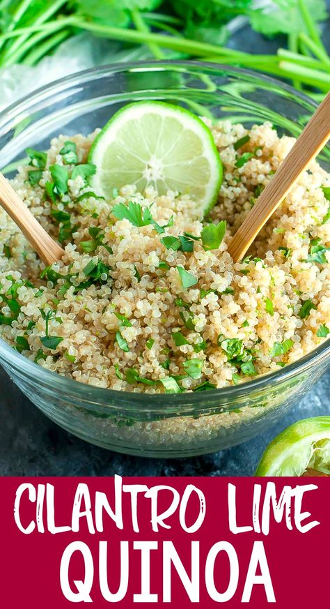 Food Recipe Healthy, Cilantro Juice, Cilantro Lime Quinoa, Quinoa Recipes Healthy, Cilantro Recipes, Lime Quinoa, Vegetarian Quinoa, Quinoa Recipe, Recipes Mexican