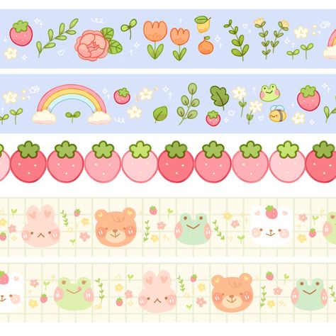 Images Kawaii, Scrapbook Stickers Printable, Bullet Journal Design Ideas, Bullet Journal Stickers, Kawaii Stickers, Cute Easy Drawings, Scrapbook Journal, Journal Stickers, Aesthetic Stickers