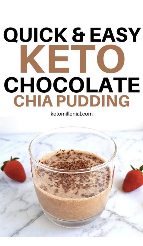 Keto Chocolate Chia Pudding, Chia Pudding Chocolate, Chia Pudding Coconut Milk, Chocolate Chia Pudding Recipes, Pudding Recept, Cheap Keto, بذور الشيا, Keto Chia Pudding, Keto Cakes