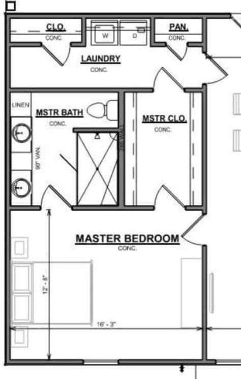 Connecting Bathroom Bedrooms, 20x20 Bedroom Layout, Master Bed Bath And Closet Layout, Attic Master Suite, Home Inside Design, Bedroom Layout Design, Master Suite Addition, Bedroom Plan, Bedroom Addition