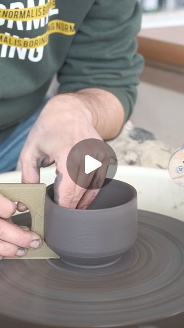 RD POTTERY AND TOOLS on Instagram: "Another template. This one has different forms on each side. #pottery  #potterytools  #potterslife  #ceramictools  #3dprinted  #wheelthrownpottery  #makersgonnamake" Pottery Tools How To Use, Easy Pottery Throwing Ideas, Throwing Mugs On The Wheel, Beginning Pottery Wheel Projects, Throwing Pottery Videos, Hand Thrown Pottery Ideas, Pottery Cup Ideas, Pottery Throwing Ideas, Beginner Pottery Wheel Projects