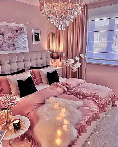 Luxury Room Bedroom, Glam Bedroom, Woman Bedroom, Luxury Rooms, Modern Bedroom Design, Chic Bedroom, Room Makeover Inspiration, Room Inspiration Bedroom, Aesthetic Bedroom