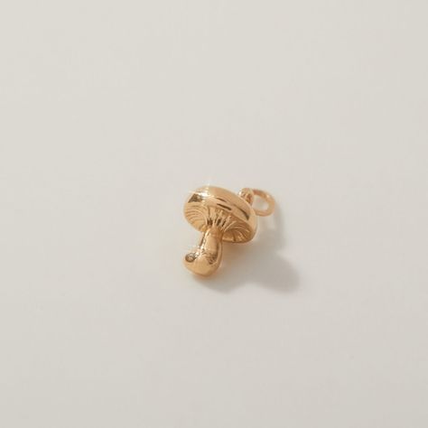 catbird-charms-nyc-jewelry-small-little-mushroom-charm-yellow-gold-bracelet-necklace Catbird Jewelry, Cat Bird, Nyc Jewelry, Tiny Charm, Bird Charm, Small Charms, Yellow Gold Bracelet, Cat Pin, Charm Jewelry