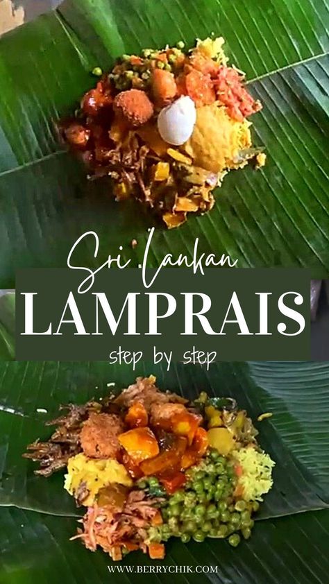 Make your own take on the famous Sri Lankan lamprais meal. DIY lamprais recipes to satisfy your food cravings. Follow the step-by-step to DIY lamprais. Sri Lankan lamprais recipes. Lamprais Sri Lanka, Authentic Sri Lankan Recipes, Lamprais Recipe, Sri Lanka Recipes, Sri Lanka Food, Srilankan Food, Sri Lankan Food, Fish Cutlets, Travel Countries