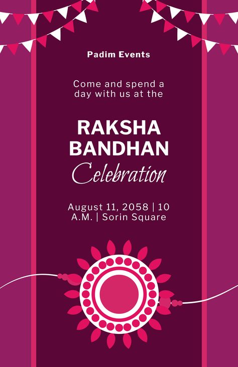 Rakshabandhan Poster, Celebration Poster, Poster Template Design, Word Free, Raksha Bandhan, Google Docs, Ms Word, Nature Design, Holiday Design