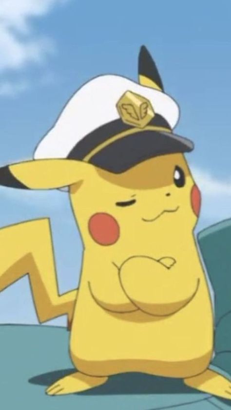 Captain Pikachu, Pokemon Pfps, Pokemon Amv, Pikachu Cap, Pichu Pikachu Raichu, Pikachu Raichu, Gen 1 Pokemon, Pokemon Team, Pokemon Backgrounds