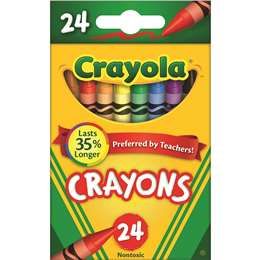 Crayola Crayons 24 Pack Jumbo Crayons, Primary And Secondary Colors, Kids School Supplies, Crayon Set, Learn To Spell, Wax Crayons, Crayola Crayons, Crayon Box, Color Crayons