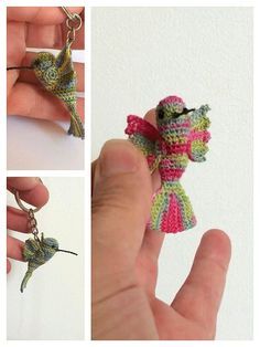 Crochet Hummingbird, Hummingbird Crochet, Bird Ideas, Bird Crochet, Crochet Bird, Crochet Bird Patterns, Bird Free, Crochet Keychain Pattern, Crochet Birds