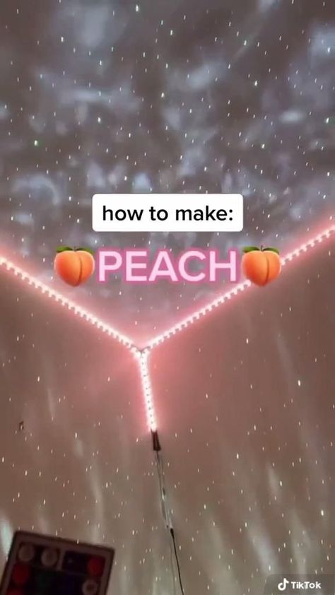 LED Lights: How to make PEACH 🍑 [Video] | Led lighting bedroom, Led room lighting, Led lighting diy Good Vibe Room Ideas, Colorful Led Lights Bedroom, The Best Led Lights, Room Decor Ideas With Led Lights, Cool Room Designs With Led Lights, Led Room Design, Cute Room Ideas Led Lights, How To Do Diy On Led Lights, L A D Lights