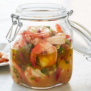 Low-Country Pickled Shrimp Recipe | Martha Stewart Pickled Shrimp Recipe, Seafood Starter, Pickled Shrimp, Easy Potluck Recipes, Easy Potluck, Paleo Foods, Easy Party Food, Potluck Recipes, Serious Eats