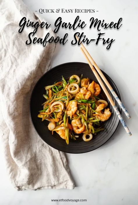 Quick Ginger Garlic Mixed Seafood Stir Fry Recipe | ET Food Voyage Seafood Stir Fry, Mixed Seafood, Seafood Mix, Stir Fry Ingredients, Seafood Boil Recipes, Stir Fry Recipe, Frozen Seafood, Fry Recipes, Easy Seafood