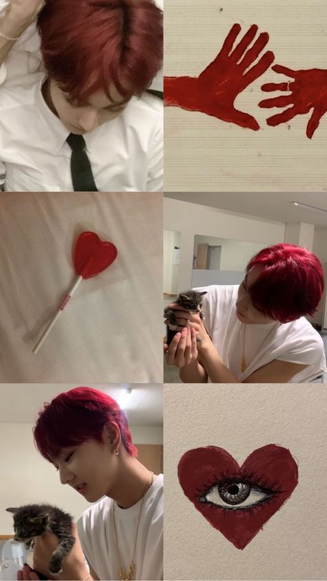 Jungwon Red Wallpaper, Jungwon Red Hair Wallpaper, Red Enhypen Wallpaper, Enhypen Red Aesthetic, Enhypen Red Wallpaper, Jungwon Lockscreen, Rojo Aesthetic, Aesthetic Enhypen, Enhypen Wallpapers