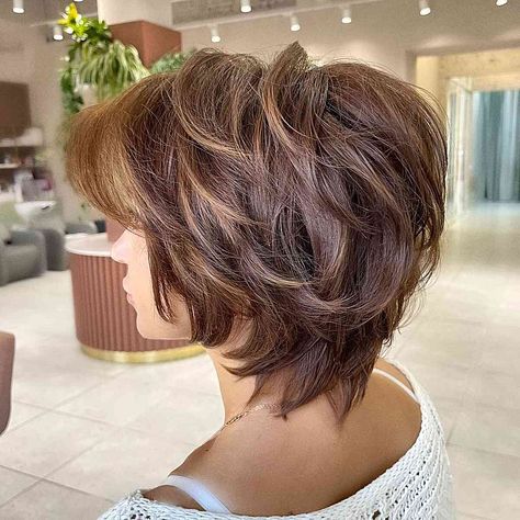 58 Bixie Haircut Examples Trending Right Now "bixie" Haircut 2022 Over 50, Long Tapered Pixie Haircut, Mid Length Stacked Bob Haircut, Thinning Hair Hairstyles, "bixie" Haircut 2024, Long Stacked Haircuts, Pixie Shag Haircut, Pixy Cut, Fox Haircut