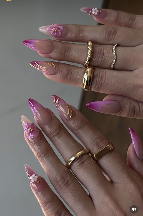 Summery Nails, Girly Acrylic Nails, Classy Acrylic Nails, Her Nails, Unique Acrylic Nails, Pink Acrylic Nails, Classy Nails, Funky Nails, Fire Nails