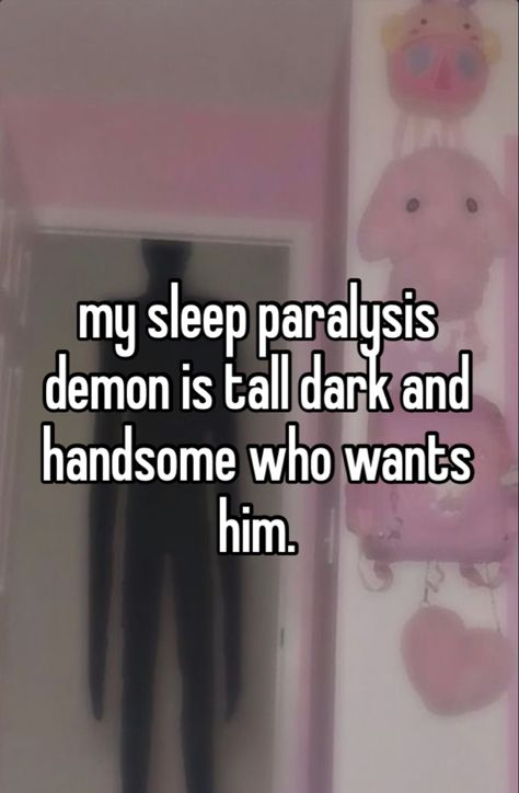 Sleep Paralyzed Demon Funny, Sleep Paralyzed Demon, Sleep Paralyzed, Word Aesthetic, What Is Sleep, Jeepers Creepers, Oc Inspo, Funny Video Clips, Online Diary