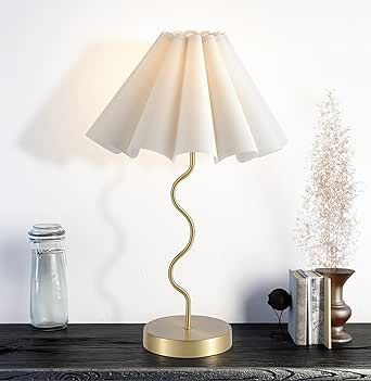 EOEYYOYB Table Lamps for Bedroom Modern Single Table Lamp for Night Stands Beside Lamps Living Room End Table Lamp (Gold) Table Lamp Living Room, Lamps For Bedroom, Bedside Table Lamp, Table Lamps Living Room, Lamp Living Room, Minimalist Tables, Bedroom Lamp, Gold Table Lamp, White Nightstand