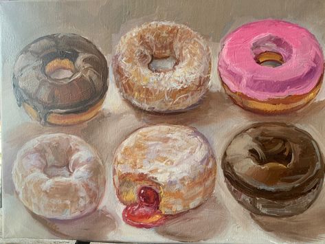 Gcse Art, Still Life Art, Drawing Inspo, Side View, Oil Pastel, Art Class, Life Art, Art Classes, Donuts