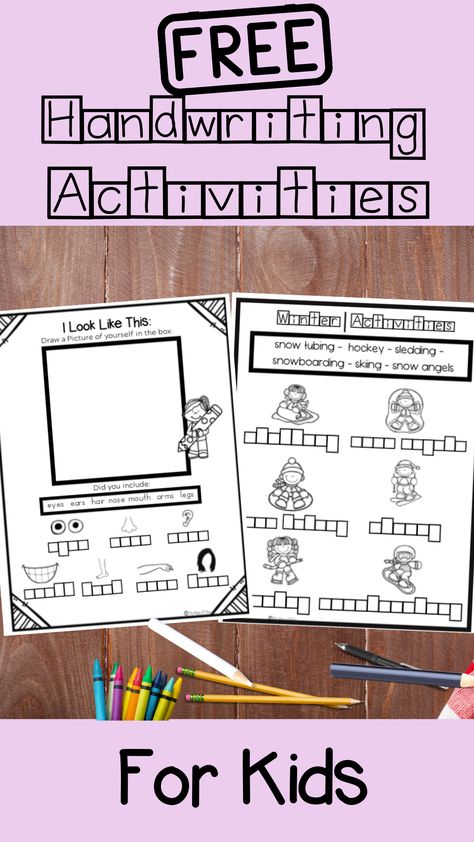 Free weekly activities sent right to your inbox!! These are 2 of the free activities that address handwrting skills, motor planning skills, visual scanning, pencil control and visual motor skills. Great for kindergarten, 1st, 2nd, 3rd, 4th grade, special education, homeschooling and occupational therapy. Sign up for out email and get OT developed activities sent to your inbox every Sunday!!#handwritingactivitiesforkids #otactivities Near Point Copying Activities Occupational Therapy, Occupational Therapy Holiday Activities, Winter Handwriting Activities, Occupational Therapy Fine Motor Activities, Occupational Therapy School Based Ideas, Winter Occupational Therapy Activities, School Based Occupational Therapy Ideas, School Occupational Therapy Activities, Pediatric Occupational Therapy Ideas