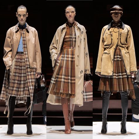 Preppy Library, Burberry Tartan, Burberry Runway, Runway Inspiration, English Fashion, Burberry Plaid, Fall Winter Trends, What To Wear Today, Plaid Outfits