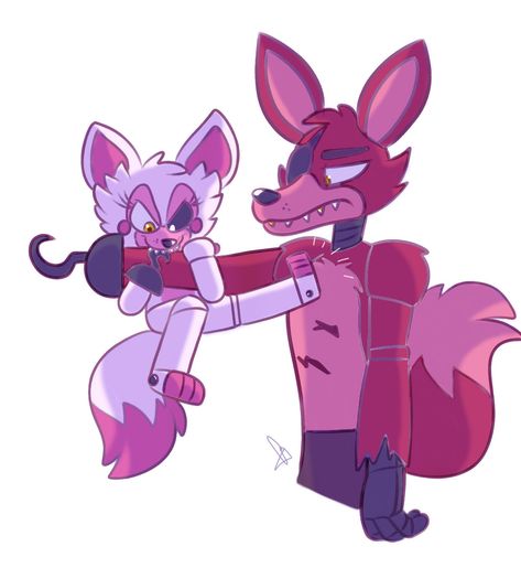 image Fnaf Foxy X Mangle, Mangle X Foxy, Foxy X Mangle, Mangle Fanart, Fnaf Ships, Five Nights At Anime, Foxy And Mangle, Fnaf Foxy, Fnaf Baby