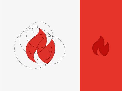 Fire #logo Fire Logos Design, Fire Logo Design Ideas, Fire Graphic Design, Fire Logo Design, Spark Logo, Golden Ratio In Design, Golden Ratio Logo, Fire Icon, Fire Graphic