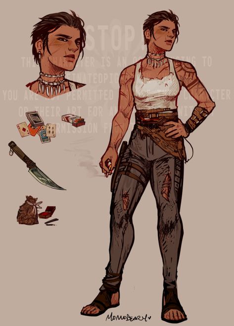 Masc Woman Character Design, Drawing Female Characters, Tough Character Design, Apocalypse Woman Art, Female Fighter Pose Reference, Butch Character Design, Survivalist Character Art, Buff Lady Character Design, Masculine Women Drawing