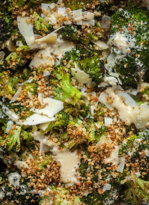 roasted broccoli caesar salad Roasted Broccoli Caesar Salad, Caesar Roasted Broccoli, Charred Broccoli Caesar Salad, Keto Caesar Salad, Broccoli Ceasar Salad, Caesar Broccoli, Caesar Dip, Chopped Caesar Salad, Cesar Salad Recipe