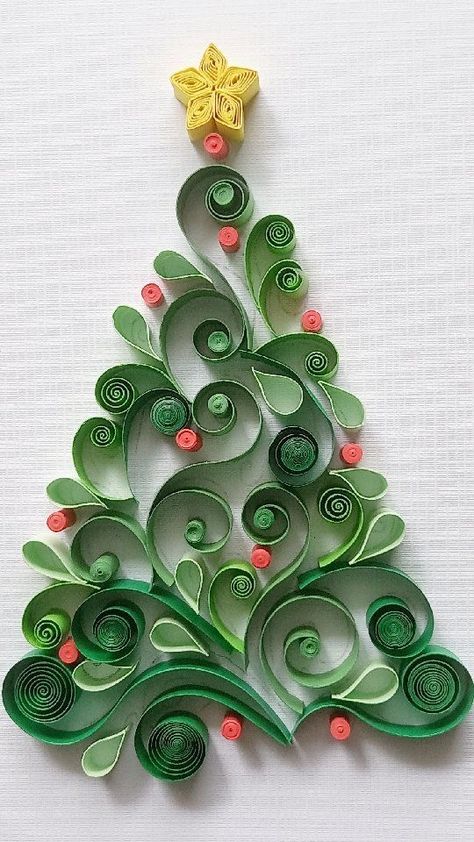 Quilled Christmas, Diy Quilling Crafts, Chrismas Cards, Quilling Flower Designs, Paper Quilling Tutorial, Paper Quilling For Beginners, Paper Quilling Cards, Origami And Quilling, Quilling Work