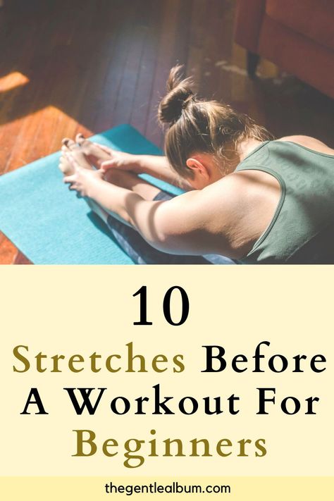 Stretching Exercises For Beginners Beginner Workouts, Good Stretches Before Workout, Pre Workout Stretches For Women, Stretching Exercises Before Workout, Stretching Routine For Beginners, Stretches For Beginners, Warm Up Workout, Dynamic Stretching Exercises, Stretching Exercises For Flexibility