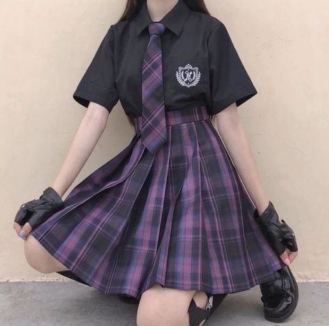 School Uniform Fashion, School Uniform Outfits, Old Fashion Dresses, Kawaii Fashion Outfits, Cute Outfits For School, Uniform Fashion, School Uniforms, Tomboy Fashion, Kawaii Clothes