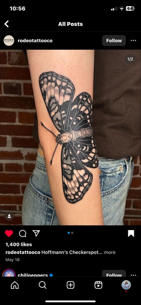 Moth Tattoo Elbow, Moth Tattoo, Elbow Tattoos, Body Mods, I Tattoo, Tattoos