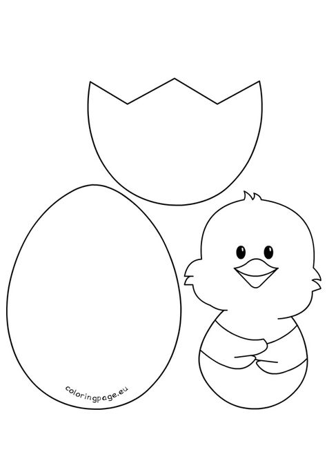 Easter Crafts Templates, Easter Chick Template, Chick Template, Påskeaktiviteter For Barn, Easter Crafts To Make, Easter Chick Craft, Easter Arts And Crafts, Easter Templates, Fun Easter Crafts