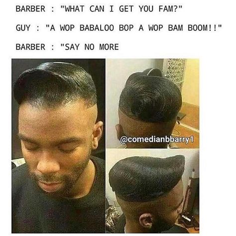 The fact that I actually sang the haircut is just...IceCreamConvos.com (via @isaachayes3) Barber Say No More, Beauty Humor, Celebrity Candids, Black Celebrity News, Celebrity Memes, The Haircut, Funny Asf, Baby Funny, You Had One Job