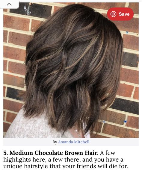 Brown Chocolate Hair, Chocolate Brown Hair Ideas, Brown Hair With Lowlights, Short Dark Brown Hair, Brown Hair Ideas, Dark Chocolate Hair, Dark Chocolate Brown Hair, Underlights Hair, Chocolate Brown Hair Color