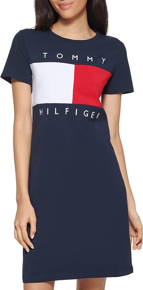 Cotton Summer Dresses For Women, Cotton Summer Dresses, Summer Belt, Womens T Shirt Dress, Tommy Hilfiger Store, Ankle Boots Dress, Boots Dress, Tommy Hilfiger T Shirt, Tommy Hilfiger Dress