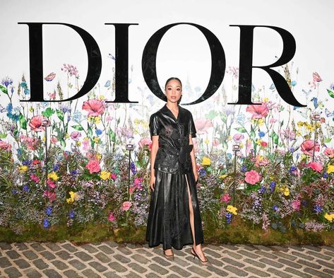 Miss Dior Garden Pop-Up: What the Stars Wore Nesta Cooper, Barton Cowperthwaite, Erinn Westbrook, Dior Garden, Jaden Michael, Dior Flowers, Launch Event Ideas, Photowall Ideas, Dan Levy