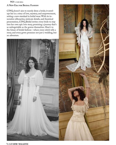 “Shakespearean Romance“ - From LO’AMMI June 2024 Bridal Issue, by @kendallflavin CINQ Bridal’s SS25 blends Shakespeare & Hitchcock in bridal fashion, offering ethereal, detailed gowns for modern, storybook weddings. You can see this editorial and more online at https://www.loammi.co/shop/main-issue CINQ: @shop_cinq Creative Director & Founder: Macye Wysner, @macyewysner Collection Imagery Credits: Photographer: Timothy Fernandez, @timothyfernandezphotographer Model: Vie Chidiac, @viec... Cinq Bridal, Shop Cinq, Shakespeare Wedding, Storybook Wedding, June 2024, Bridal Inspiration, Bridal Fashion, Modern Fashion, Bridal Style