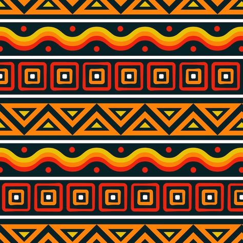 Vetor grátis design de padrão africano p... | Free Vector #Freepik #freevector #estampa-africana #fundo-africano #desenhos-africanos #africano African Cloth Patterns, African Designs Pattern, African Art Patterns, African Culture Patterns, African Templates, African Pattern Design Graphics, South African Patterns, Afrocentric Patterns, Nigerian Patterns