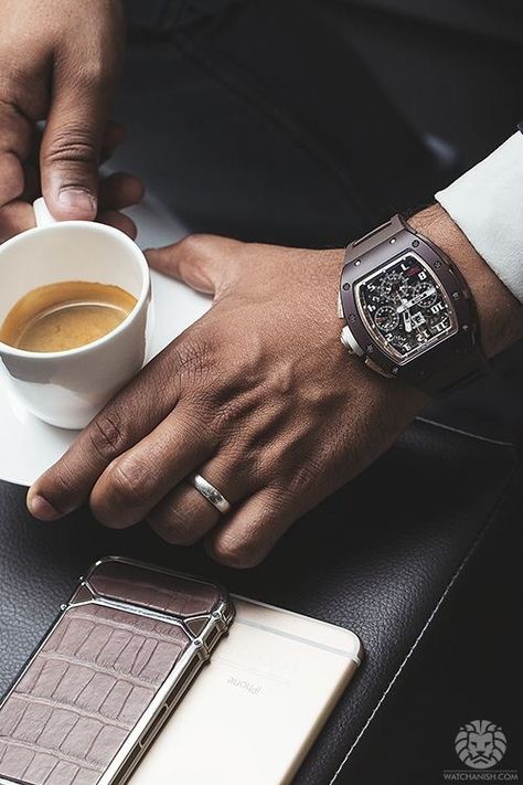 GENTLEMAN'S ESSENTIALS Gentleman Style Accessories, Amazing Watches, Watch Photo, Business Portrait, Richard Mille, A Cup Of Coffee, Gentleman Style, Luxury Watches For Men, Cup Of Coffee