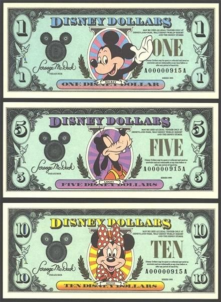 Disney Dollars, Printable Play Money, Disney Money, Play Money, Barbie Diy, Mickey And Minnie, Paper Toys, Disney Wallpaper, Disney Magic