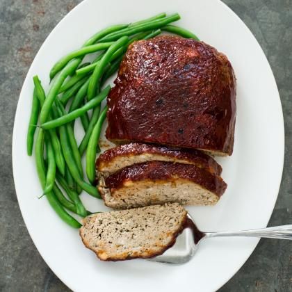 Turkey Meatloaf with Ketchup-Brown Sugar Glaze | America's Test Kitchen America Test Kitchen, Best Turkey Meatloaf, Traditional Meatloaf Recipes, Glazed Turkey, Turkey Meatloaf Recipes, How To Cook Meatloaf, Turkey Glaze, Slow Cooker Turkey, Moist Heat