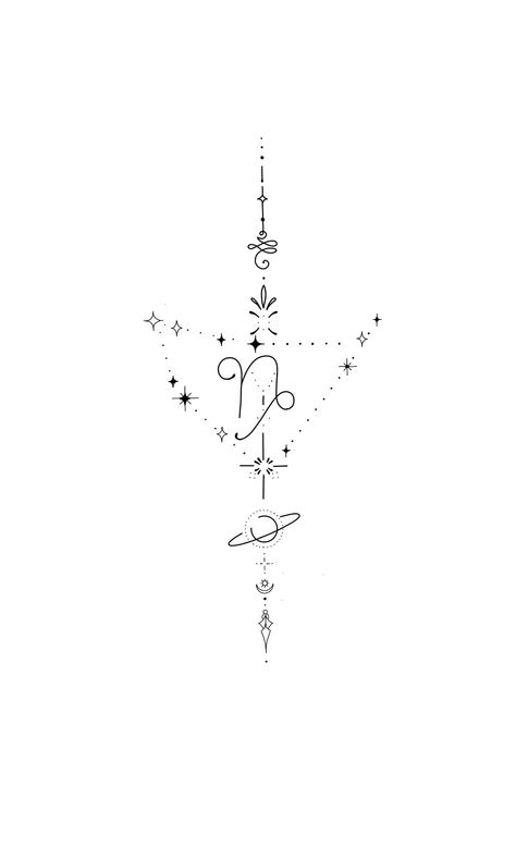 Capricorn Female Tattoo, Sagittarius Capricorn Tattoo, Tattoo For Capricorn Women, Virgo Capricorn Tattoo, Combined Zodiac Signs Tattoos, Saggitarius Constellation Aesthetic, Capicorn Tatoos Stars, Tattoo Zodiac Capricorn, Tattoo For Capricorn