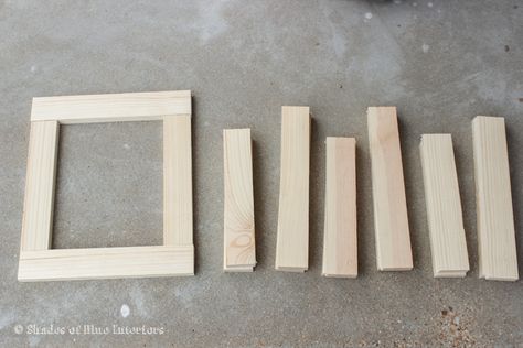 Using scrap wood, a Kreg Pocket Hole Jig System, and stain, I show how to create 4, 8x10 rustic frames. Building Patio, Wood Makeover, Cadre Photo Diy, Picture Frames Diy, Homemade Frames, Diy Canvas Frame, Porch Swing Plans, Diy Frame Ideas, Picture Frame Diy