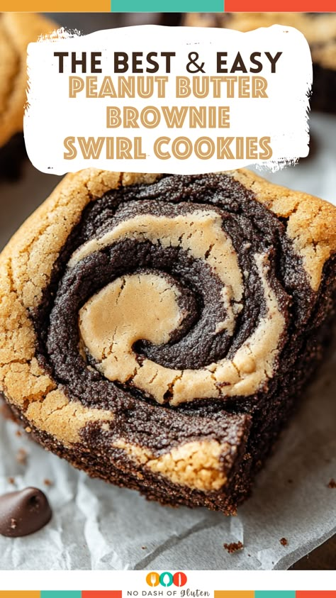 Chocolate Peanut Butter Swirl Cookies, Peanut Butter Swirl Cookies, Peanut Butter Brownie Swirl Cookies, Brownie Swirl Cookies, Peanut Butter Brownie Cookies, Christmas Buffet Ideas, Swirl Cookies, Chocolate Peanut Butter Brownies, Peanut Butter Brownie