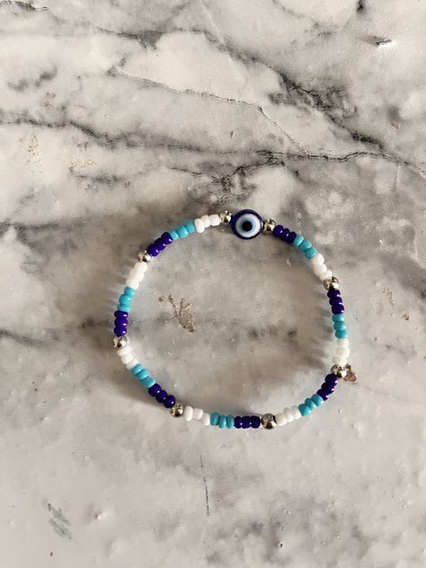 Evil eye bracelets 🧿 Evil Eye Bracelet Diy, Eye Bracelets, Devil Eye, Blue Evil Eye, Eye Bracelet, Evil Eye Bracelet, Braided Bracelets, Diy Bracelets, Eye Color