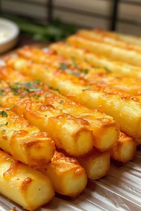 potato cheese sticks Cheese Sticks Recipe, Potatoe Recipes, Potato Cheese, Savory Treats, Potato Recipes Side Dishes, Cheese Sticks, Recipes Side Dishes, Potato Side Dishes, Potato Dishes