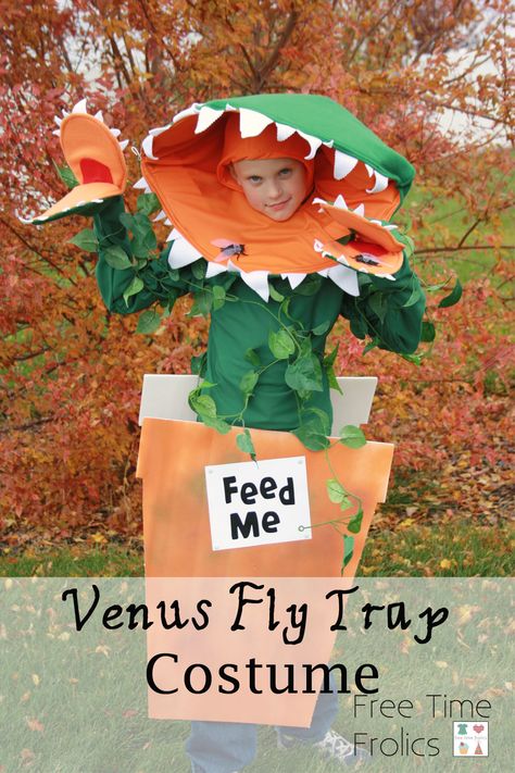 Venus Fly Trap Costume, How To.. Venus Fly Trap Costume, Fly Costume, Story Sacks, Plante Carnivore, Fly Trap, Venus Fly Trap, Fly Traps, Creative Costumes, Creative Valentines