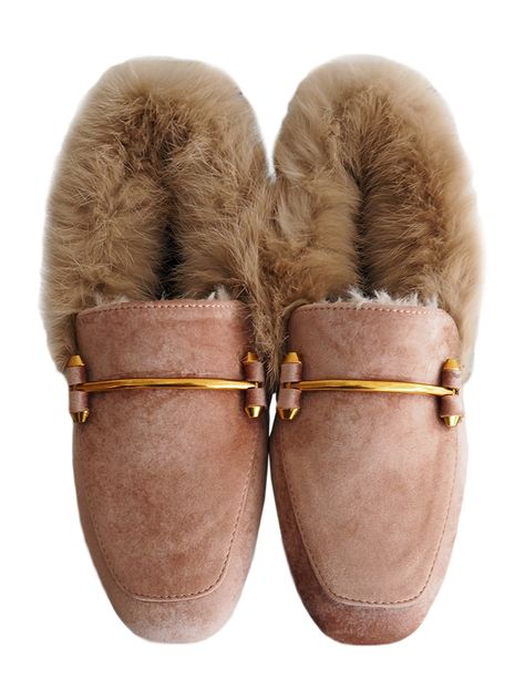 'Brittany' Pink Faux Suede Leather Fur Loafers Pink Loafers Outfit, Carrie Bradshaw Shoes, Pink Loafers, Fur Loafers, Loafers Outfit, Womens Summer Shoes, Elegant Shoes, Gucci Mules, Women's Footwear