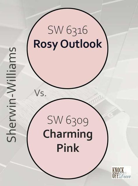 Rosey Outlook Sherwin Williams, Sherwin Williams Charming Pink Bedroom, Wherein Williams Charming Pink, Priscilla Sherwin Williams, Best Sherwin Williams Pink Paint Colors, Pink Paint For Bathroom, Sherman Williams Pink, Sw Charming Pink, Sherman Williams Pink Colors